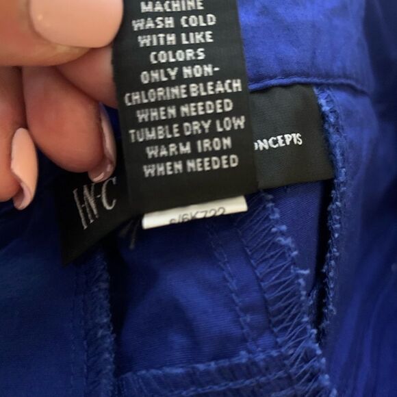 INC International Concepts Royal Blue Shorts Sz 2 - Picture 8 of 13
